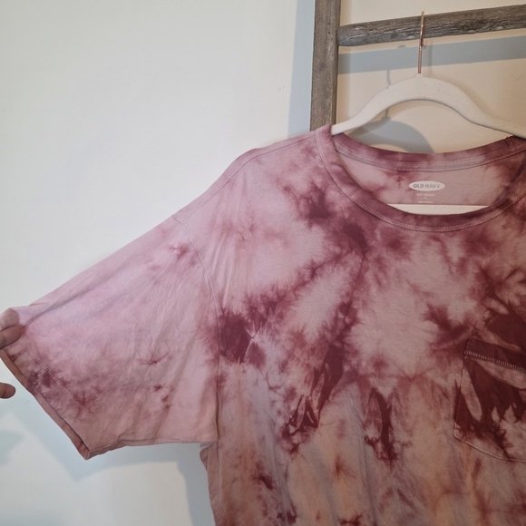 ⭐️40% Off⭐️ Old Navy Vintage Tie-Dye Pocket Gender-Neutral T-Shirt In Adobe - Picture 9 of 10